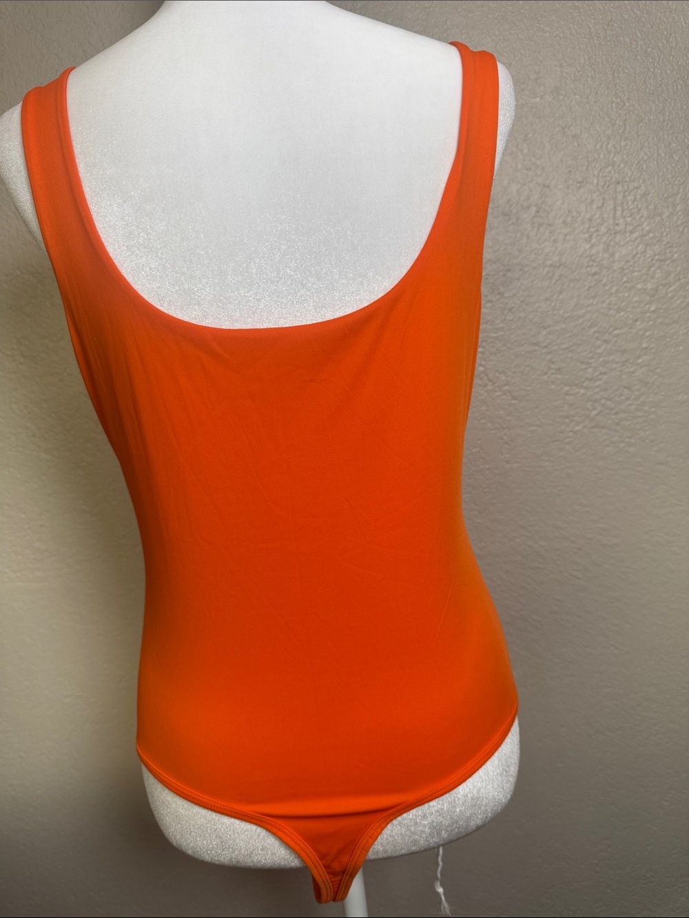 Popilush Orange Scoop Neck Bodysuit - Picture 6 of 9